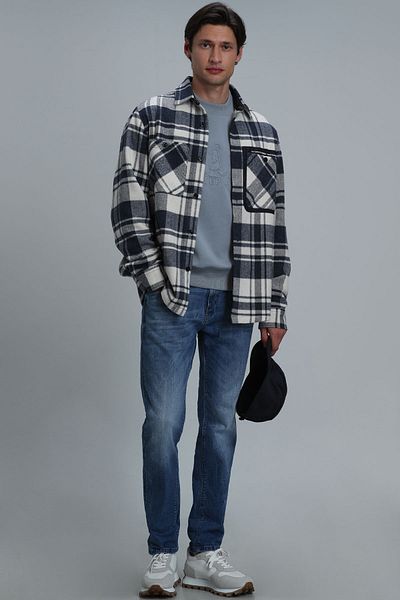 Lufian Pantaloni pentru bărbați Flash Smart Jean Slim Fit Blue