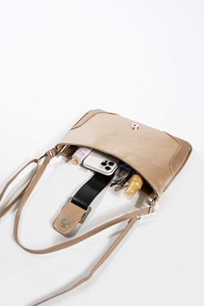 NBİBAGS Τσάντα χειρός και ώμου με ρετρό ραμμένη μπιγκέτα