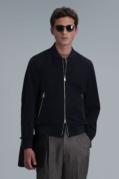 Lufian Ανδρικό παλτό Navy Blue της Roger