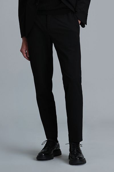 Lufian Hunter Smart Men's Chino Pants Slim Fit Black