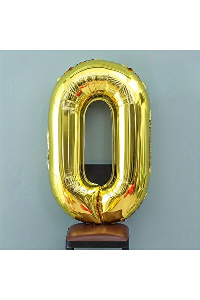 Dekals 0 Years Old Gold Gold Foil Balloon 34 Inch 80cm Birthday and Party Bal...