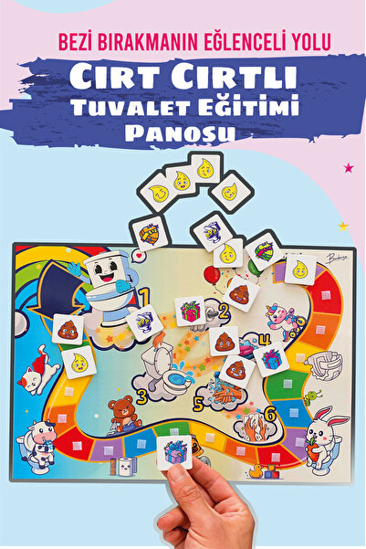 Genel Markalar Cırt Cırtlı Tuvalet Eğitimi Panosu, Cırtlı Tuvalet Alışkanlığı...