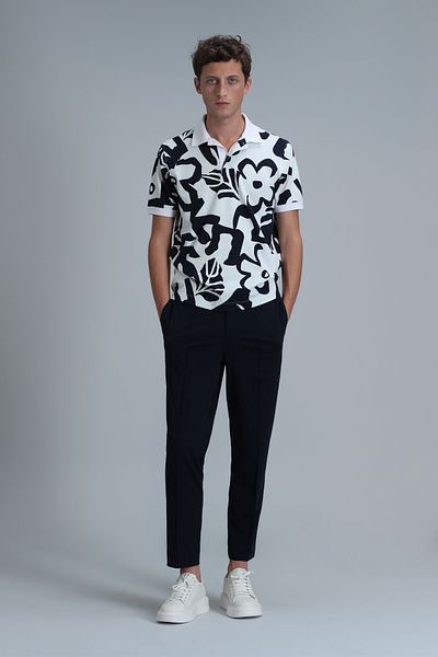 Lufian Tricou polo Lındon Smart pentru bărbați alb