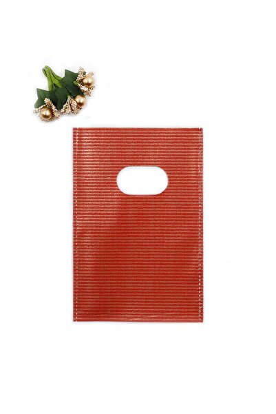 repro design 13x20 Cm Kırmızı Lüks El Geçme Hediye Poşeti 50’li