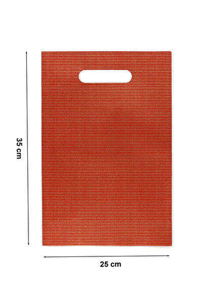 repro design 25x35 Cm Kırmızı Lüks El Geçme Hediye Poşeti 10’lu