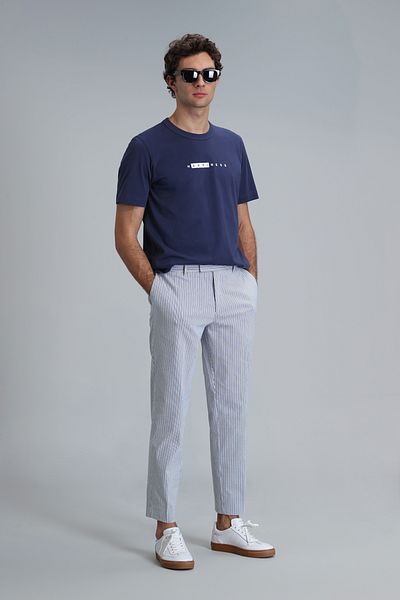 Lufian Pantaloni chino pentru bărbați Frank Smart Saks slim fit