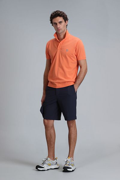Lufian Ανδρικό σορτς Chino Slim Fit Navy Blue Daniel Sports