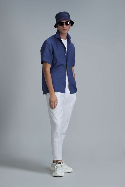 Lufian Bert Men - Saks Colorful Basic Comfort Fit πουκάμισο