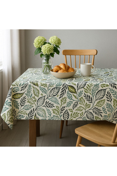 Prime Sleeks مفرش طاولة من قماش البط، مفرش طاولة طعام بدون رباط