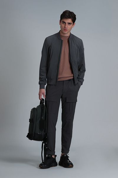 Lufian Παντελόνι δρόμου Jogger σε χακί χρώμα Tailored Fit