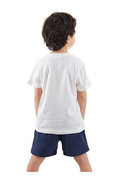 Denokids Комплект къси панталони от муселин за момче Динозавър
