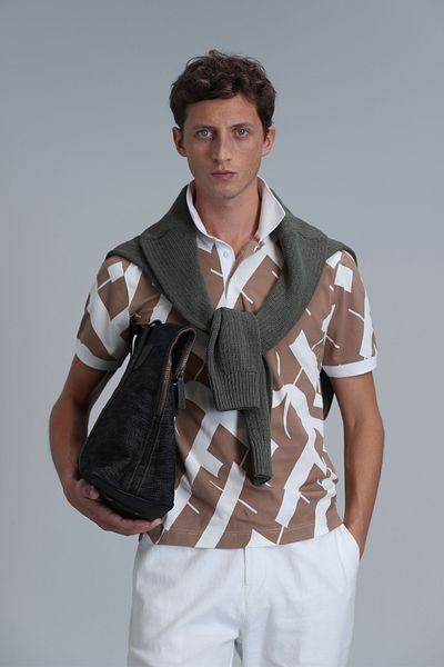 Lufian Cara Smart Men's Polo T-Shirt Copper