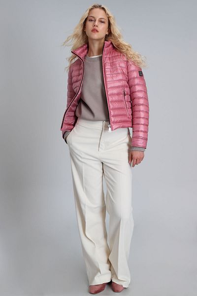 Lufian Mary Goose Feather Women's Coat Dried Rose