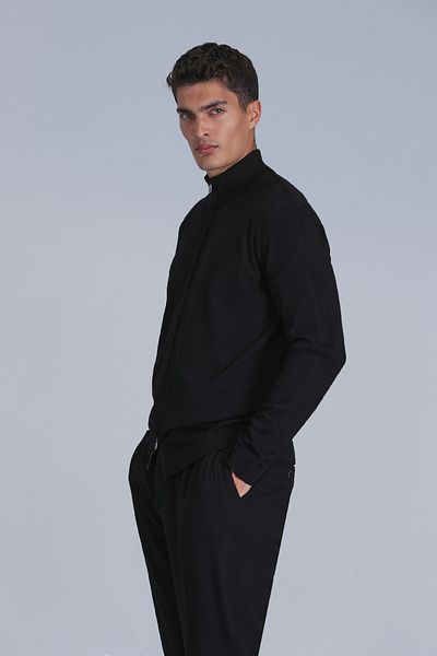 Lufian Black Force Men's Cardigan