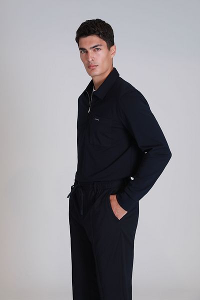 Lufian Ανδρικό φούτερ Tardu Navy Blue