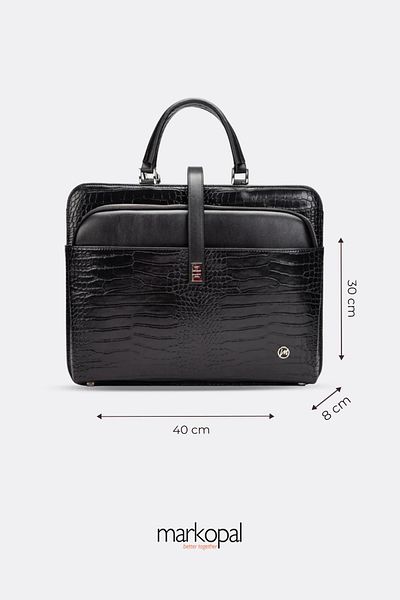 MORCA - Women's Briefcase Laptop Bag - 14" and 15.6" Laptop Compartment