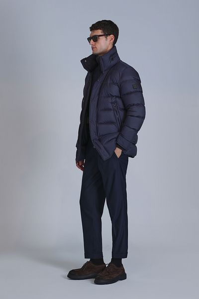 Lufian Мъжко палто Rıld Goose Feather Navy Blue