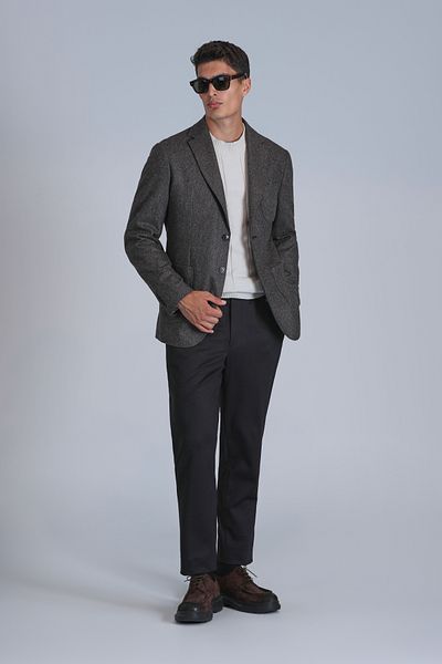 Lufian Andre Ανδρικό Slim Fit Blazer - Καφέ