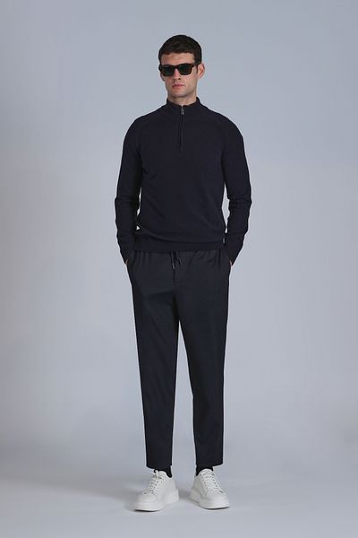 Lufian Ανδρικό πουλόβερ Stavan Navy Blue