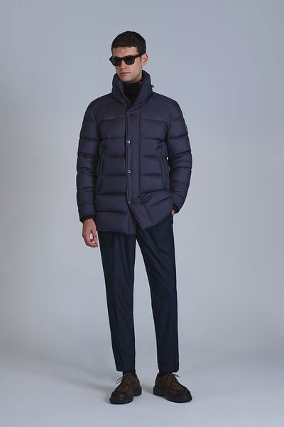 Lufian Мъжко палто Rıld Goose Feather Navy Blue