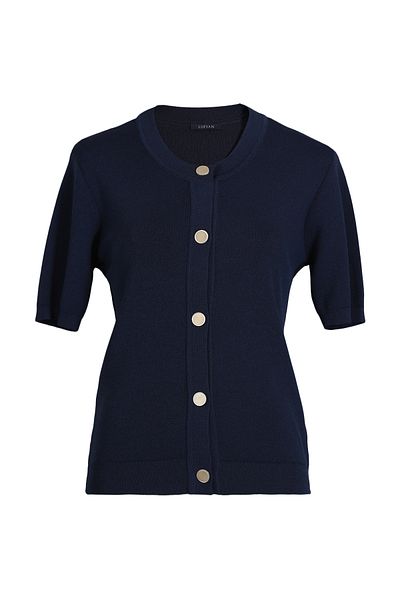 Lufian Navy Blue Lugano Women's Cardigan