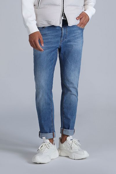 Lufian Ανδρικό Slim Fit Blue Vernon Smart Jean παντελόνι