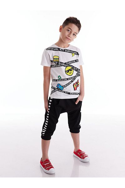 MSHB&G Survival T-Shirt-Capri-Shorts-Set für Jungen