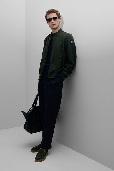 Lufian Ανδρικό παλτό Green Roger