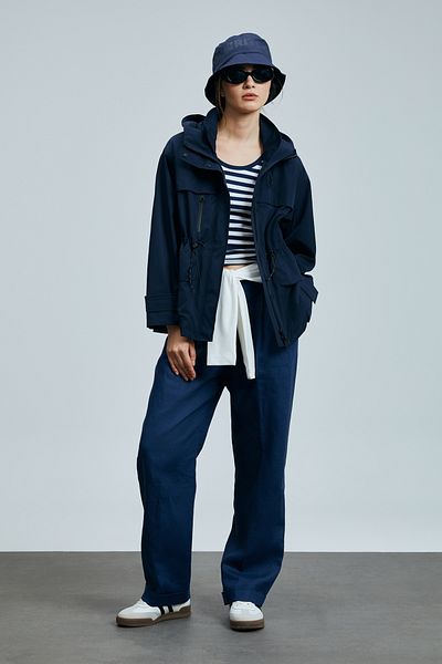 Lufian Navy Blue Clothes - Women's Outerwear