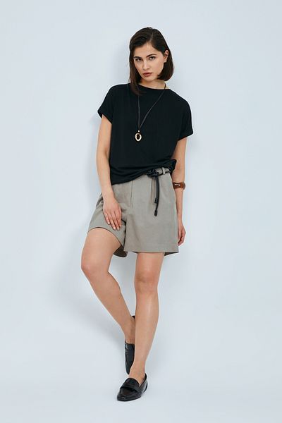 Lufian Signoria Women's Modal Blend T-Shirt Black