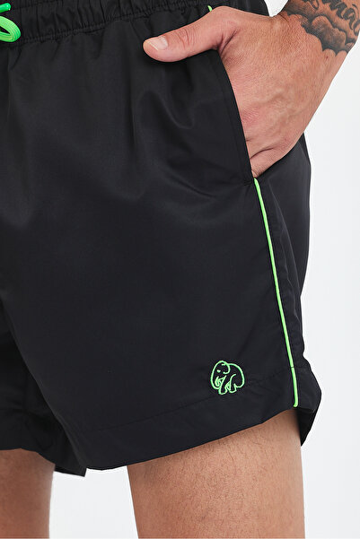 İLKCET MODA Ριγέ Κανονικό Αρσενικό 1ο Ποιοτικό Σορτς Θάλασσας