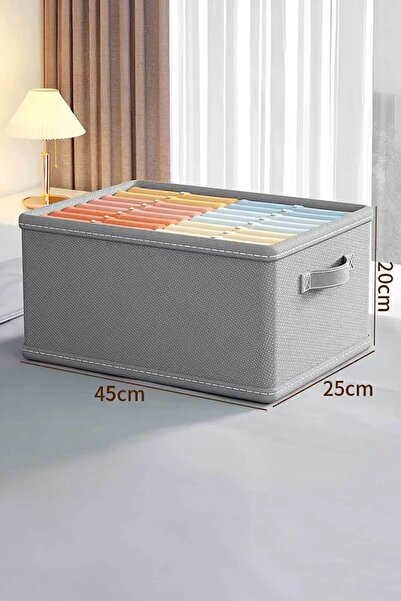she berrak 1 ADET Dolap Içi Düzenleyici, Raf Düzenleyici, Katlanabilir Kıyafet Saklama Kutusu-45 Cmx25 Cmx20cm