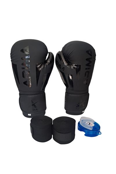 ARIMA Arıma Nova-4 Shadow Boxing Kickboxing Muaythai قفاز + ضمادة + مجموعة واقي الفم