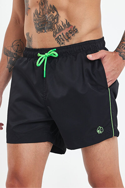 İLKCET MODA Ριγέ Κανονικό Αρσενικό 1ο Ποιοτικό Σορτς Θάλασσας