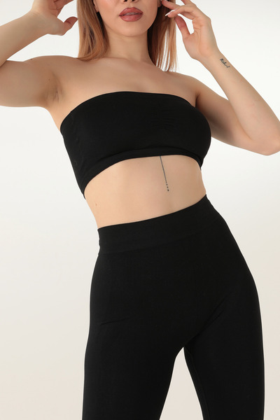 ZENCHES Seamless Straplez Askısız Pedli Büstiyer