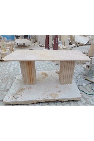 Dekor Mermer Yemek Masası