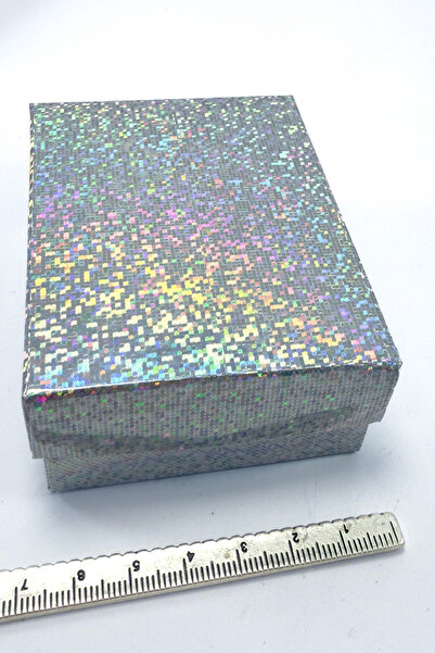 biuti Parlak 3 lü Süngerli Takı Kutusu, Hediyelik Karton Mini Kutu