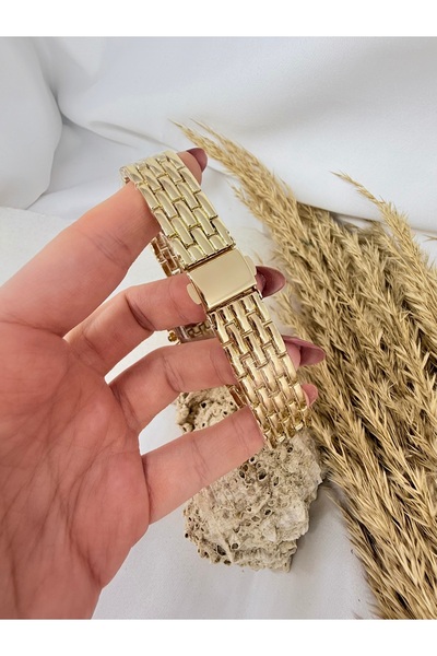 Coliseum Retro Vintage Kare Roma Rakamlı Gold İçi Yeşil Kadın Kol Saati