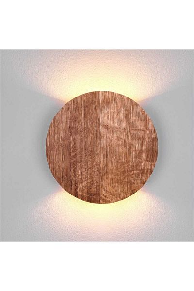 Aysem Wood Wooden Living Room Lamp with Double-Way Reflection Design - Cafe Hotel Wall Sconce Chandelier Night Light
