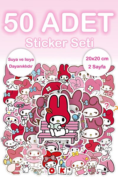 Grafikup 50 Piece Sticker Set - Pen Laptop Notebook Water Bottle Label