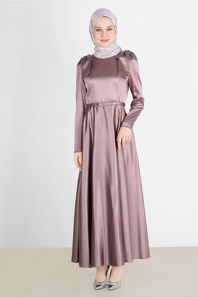 Alvina Bow Detailed Shoulder Dress 42418