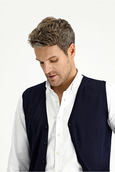 Kiğılı Тънко прилепващо вълнено жиле с тясна кройка