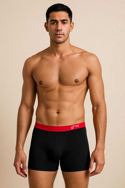 Eces Design Modal High Air Permeability Sports Antibacterial Crotch Traceless Men's Boxer 1 Piece 1004