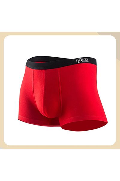 Eces Design Modal High Air Permeability Sports Antibacterial Crotch Traceless Men's Boxer 1 Piece 1004