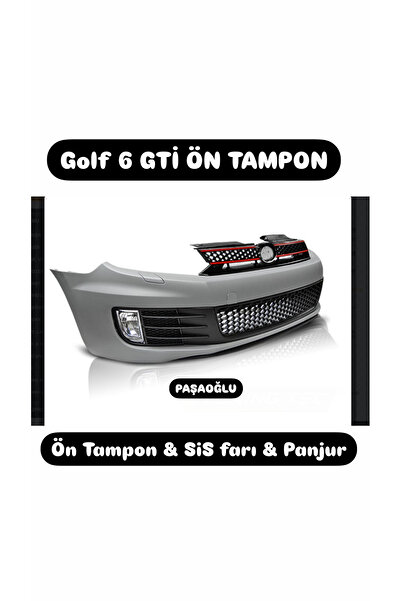 Bosch Golf 6 GTİ tampon & panjur & sis farı 2009-2012 golf uyumlu ön tampon seti