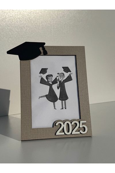 HARPİES Graduation Themed Picture Frame |   Decorative Gift |   5 Mdf Frames |   19*13cm |   Kh6013