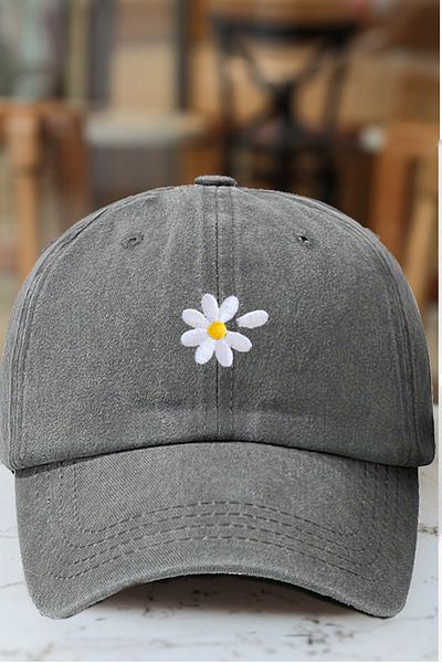 CAP BROS Loves Hates Daisy Embroidered Trouble Cap Hat