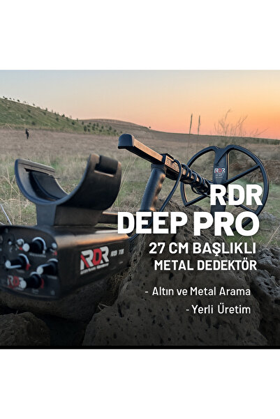 RDR DEEP PRO 27 Cm Başlıklı Metal Dedektör | Altın Ve Metal Arama Cihazı