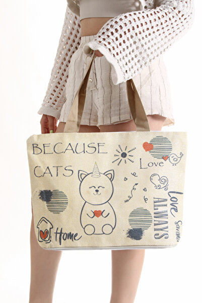 Savana Unisex Τσάντα Παραλίας και Κυριακάτικου Αγορά17