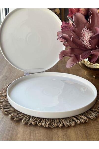 ROSSEV Porcelain Round Presentation Plate Set of 2